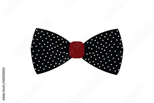 Vector illustration of cute bows or bow tie for digital stamp, greeting card, sticker, icon, design.