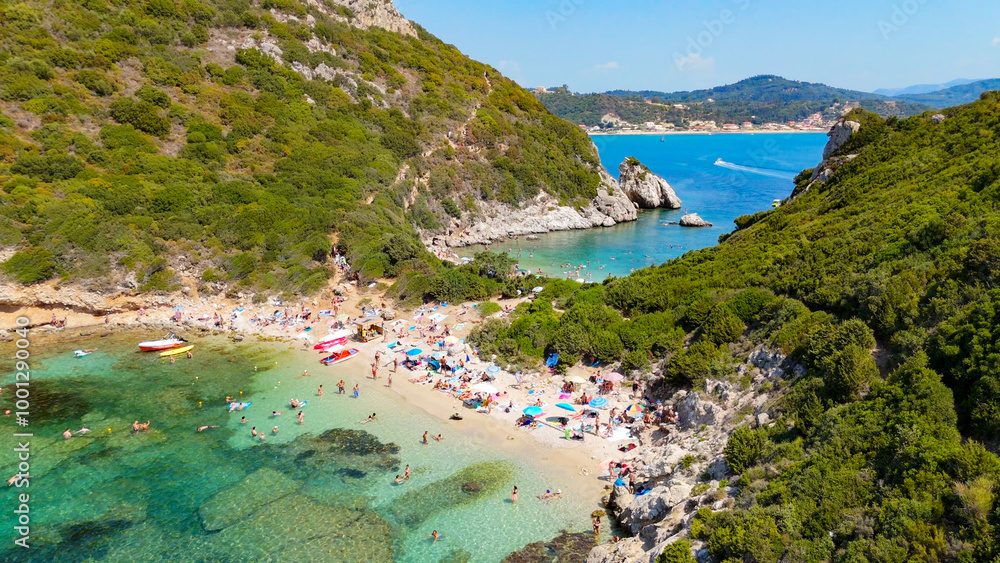 Porto Timoni, Kerkyra, Greece. Porto Timoni, Kerkyra, Greece.