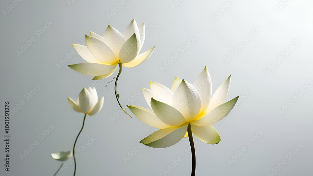 White lotus flower in a vase ai genrative White lotus flower in a vase ai genrative