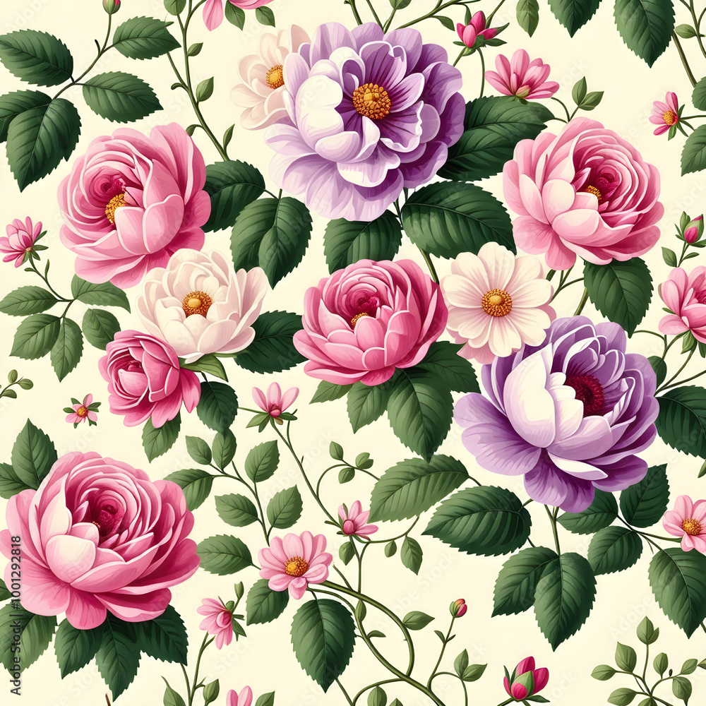 seamless pattern with roses
seamless pattern with roses