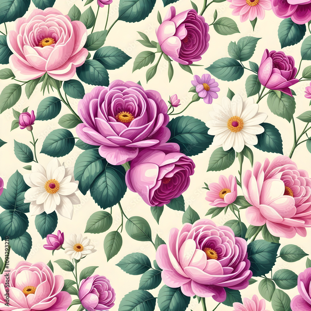 seamless pattern with roses
seamless pattern with roses