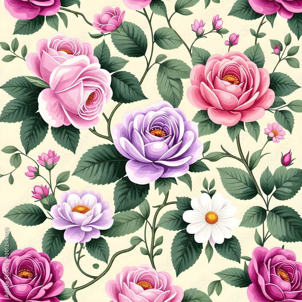 seamless pattern with roses
seamless pattern with roses