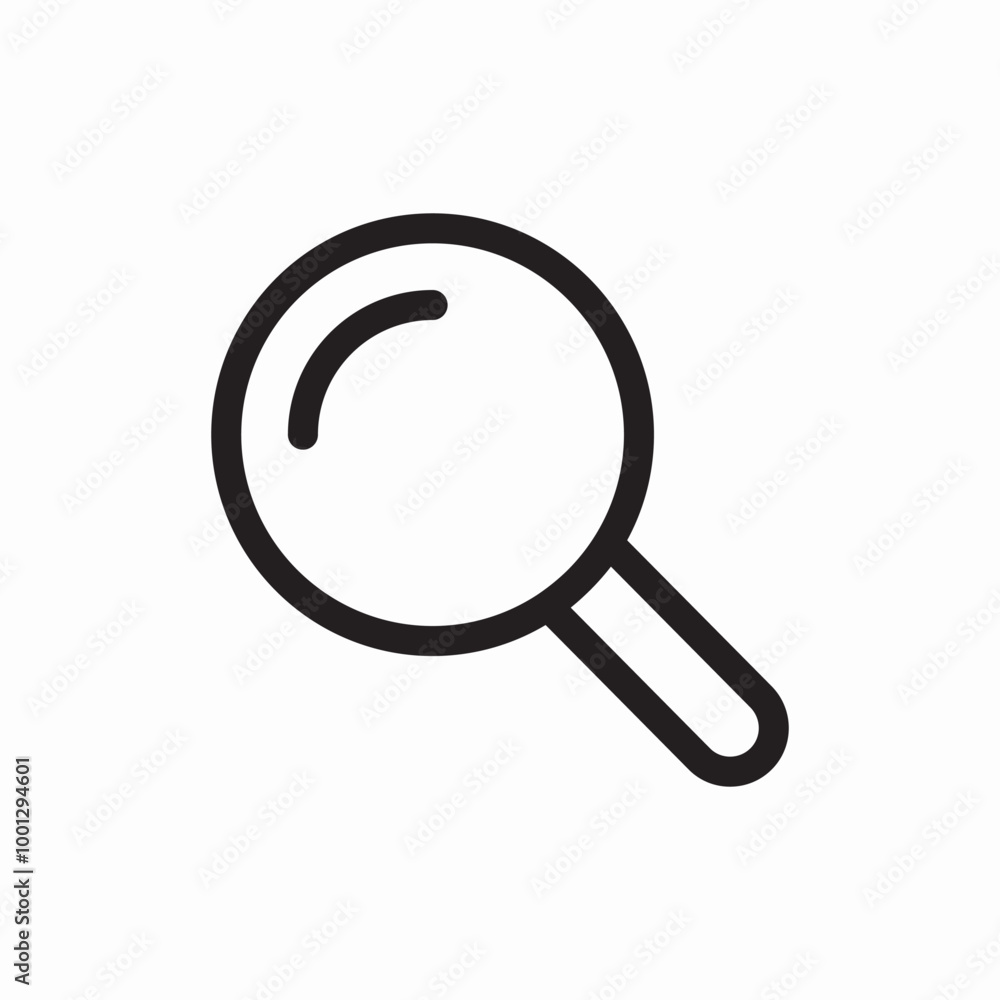 magnifier search icon sign vector magnifier search icon sign vector