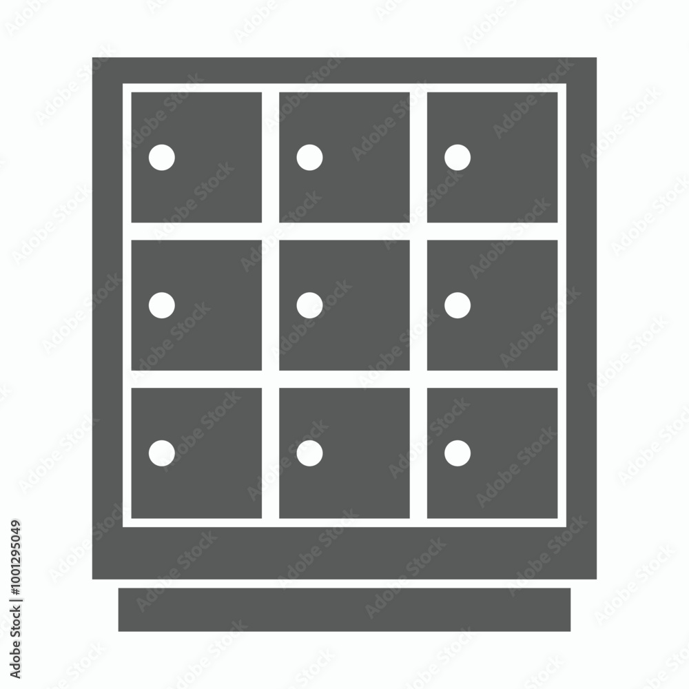 cabinet icon, closet vector, locker illustration cabinet icon, closet vector, locker illustration