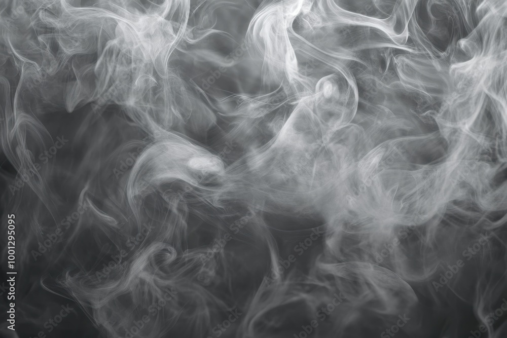 Obraz premium Black and white background with a smoke effect