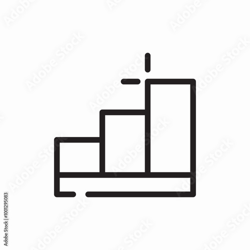 statistic bar chart icon sign vector