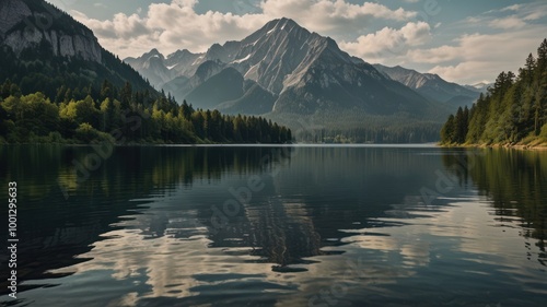 Mountain Lake Reflection