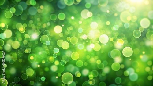 Vibrant green bokeh background with subtle texture and soft focus, ideal for corporate presentations, social media