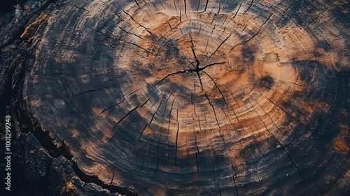 A close-up of an old wood with many visible lines and swirls, wavy resin sheets photo