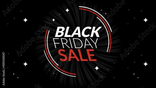 An animation of a black friday sale background