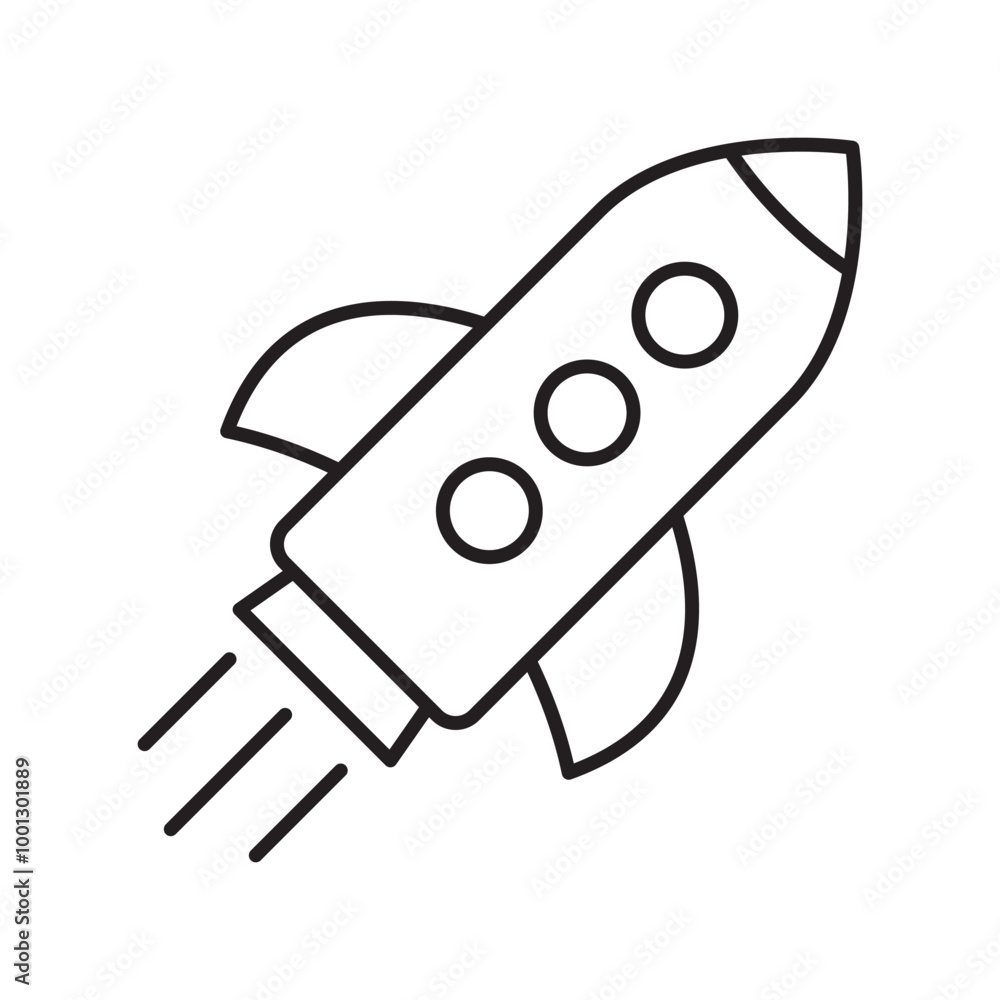 Rocket line icon. Rocket launch icon. Flying rocket icon. Rocket line icon. Rocket launch icon. Flying rocket icon.