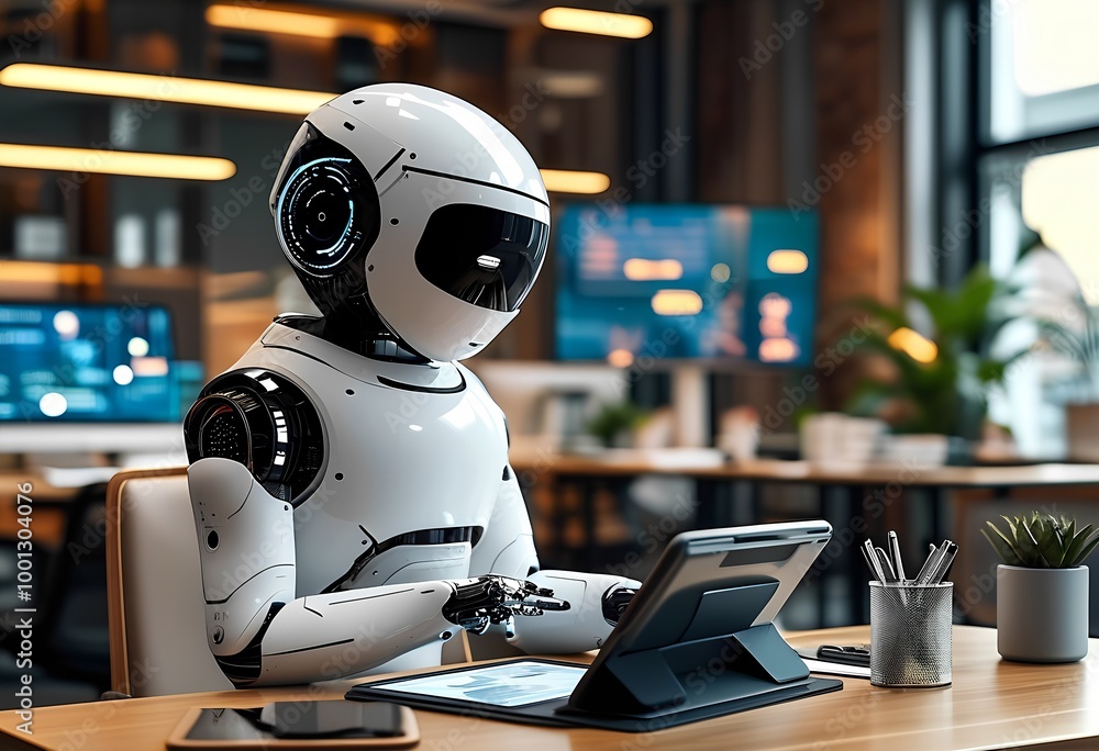 Fototapeta premium robot teaching