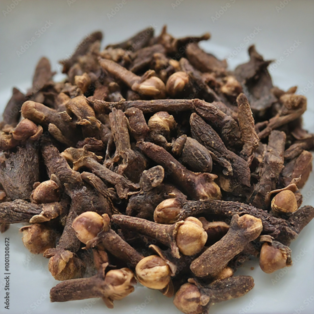 cloves on white background cloves on white background