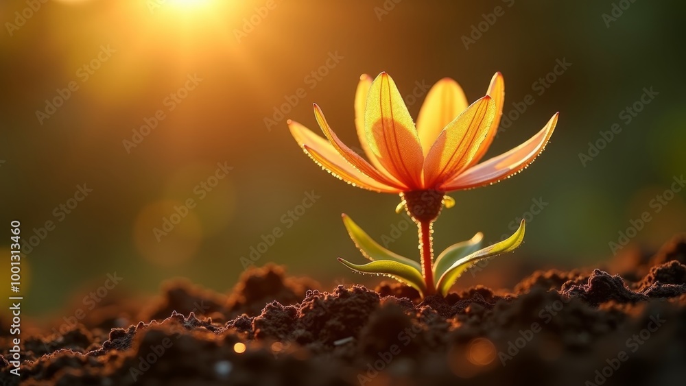 Generative AI, a flower that is growing out of the ground in the dirt with the sun shining in the a flower that is growing background and a blurry background, sun, a macro photograph, art photography
Generative AI, a flower that is growing out of the ground in the dirt with the sun shining in the a flower that is growing background and a blurry background, sun, a macro photograph, art photography