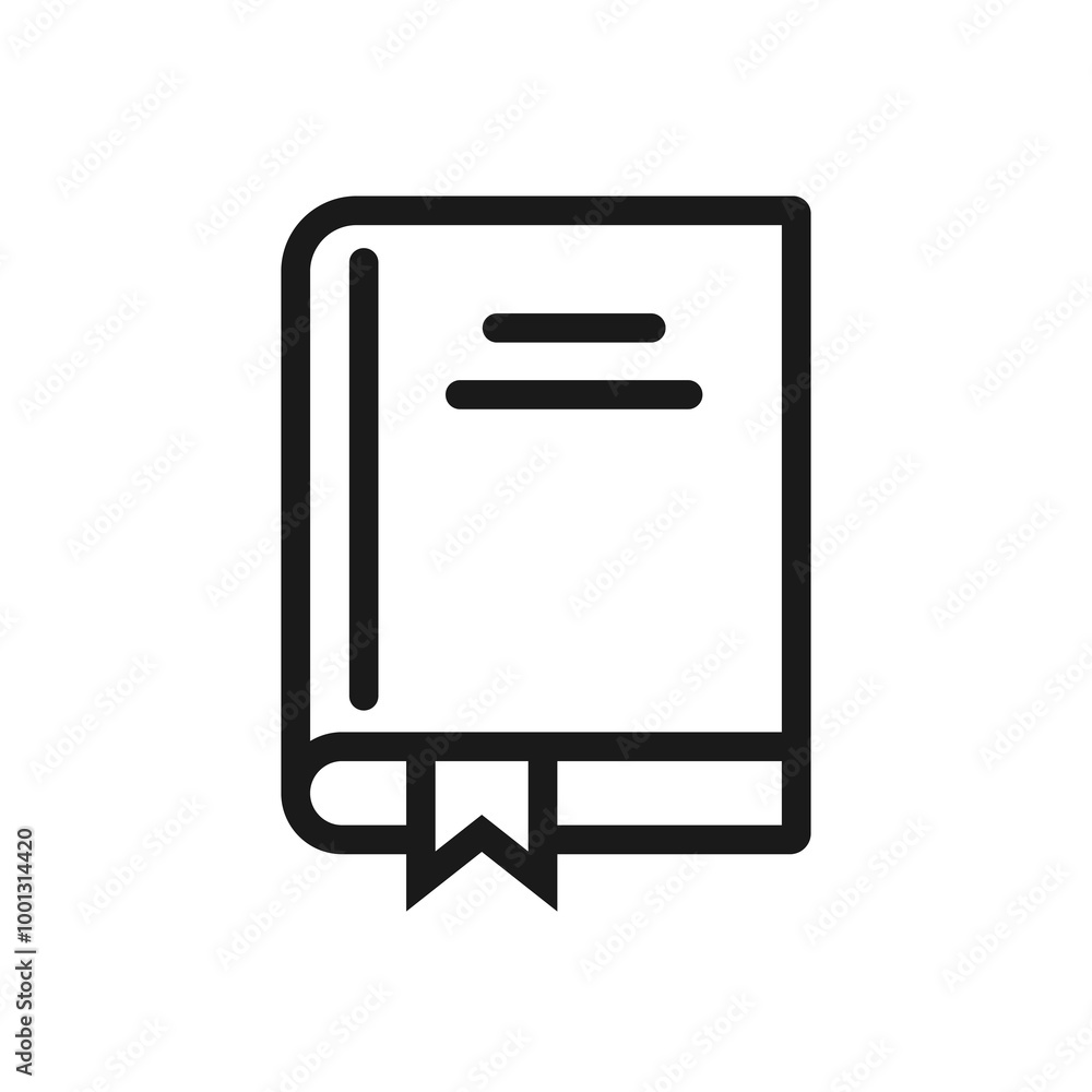 Book - line icon with editable stroke. Simple outline education symbol. Vector illustration Book - line icon with editable stroke. Simple outline education symbol. Vector illustration