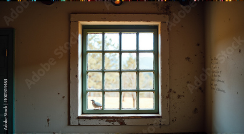 window in the old house