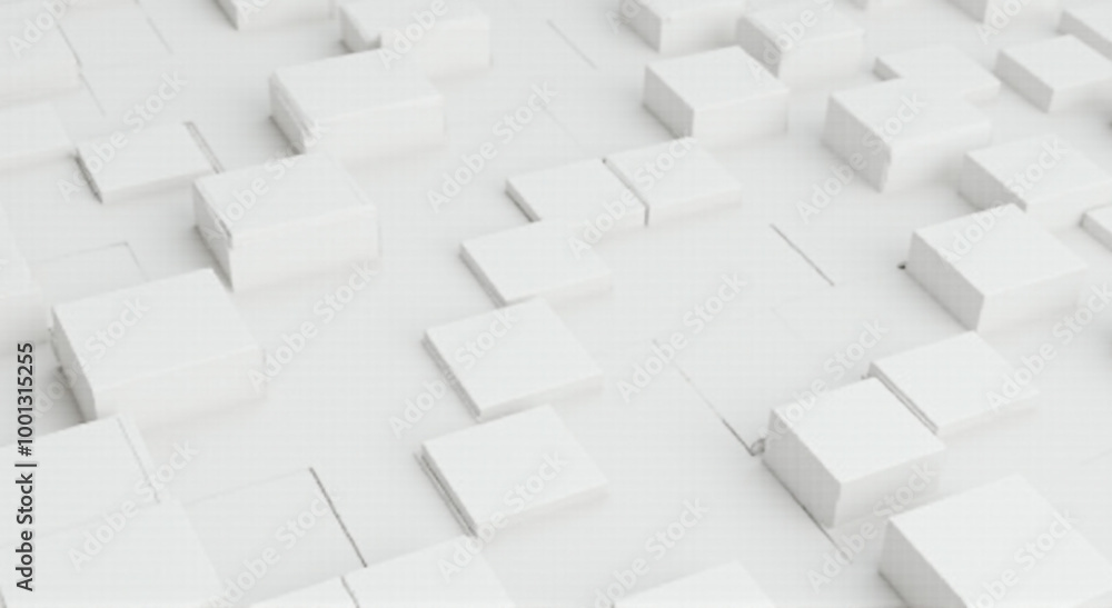 white cubes on a black background white cubes on a black background