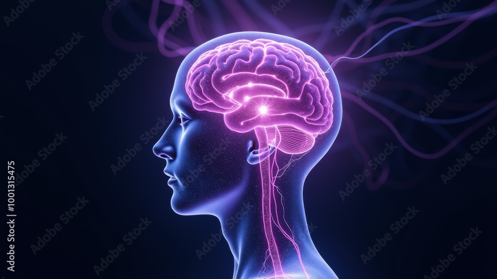 Generative AI, a human head with a glowing brain in the middle of it's head and a glowing light coming from the brain, facial muscles, a stock photo, neoplasticism
Generative AI, a human head with a glowing brain in the middle of it's head and a glowing light coming from the brain, facial muscles, a stock photo, neoplasticism