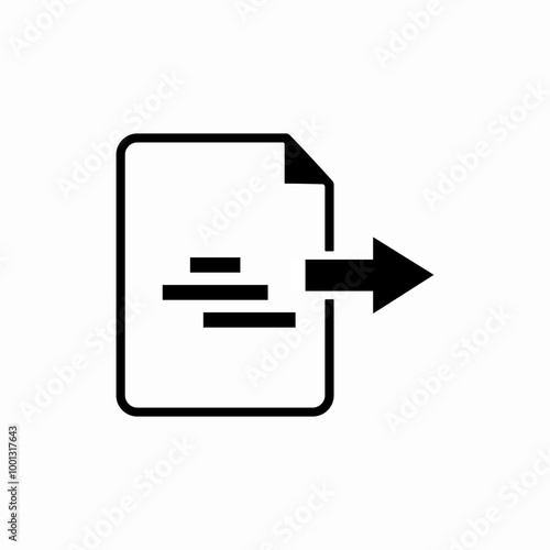 export file icon sign vector