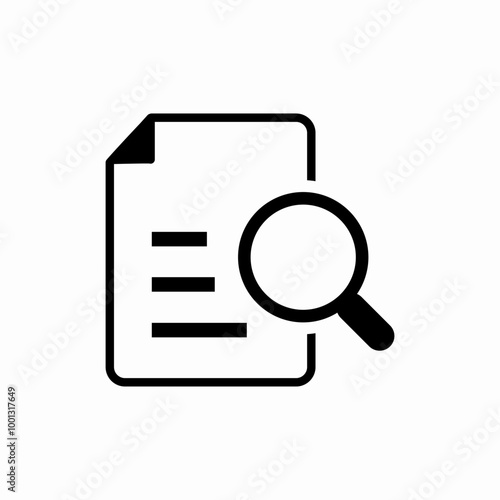 file search icon sign vector