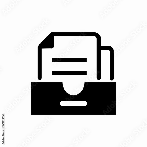 storage of documents icon sign vector