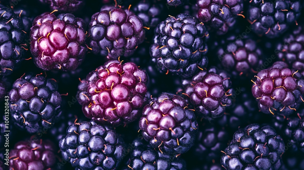 Fresh blackberries on a wooden table. Fresh blackberries on a wooden table.