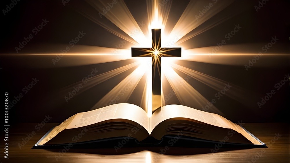 A cross with book A cross with book