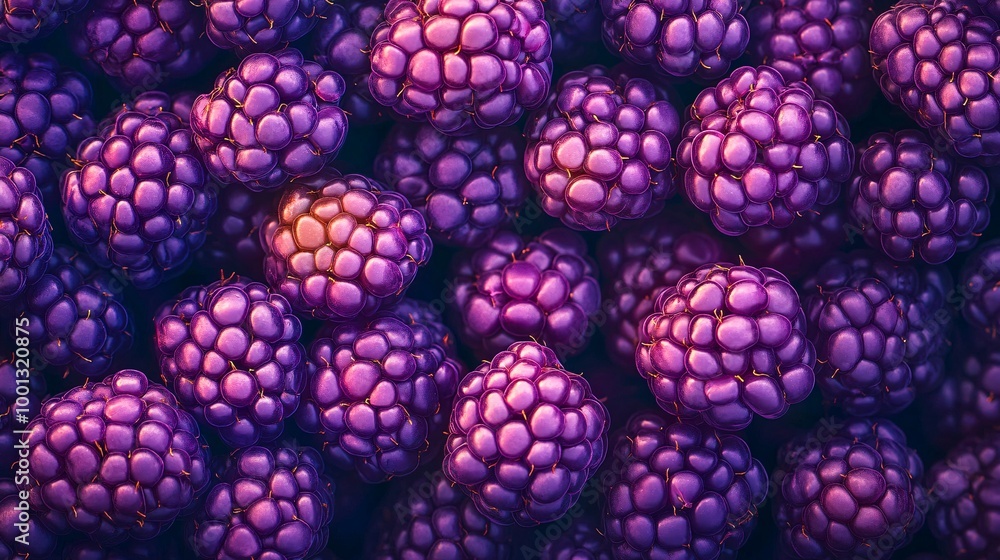 Fresh blackberries on a vibrant background Fresh blackberries on a vibrant background