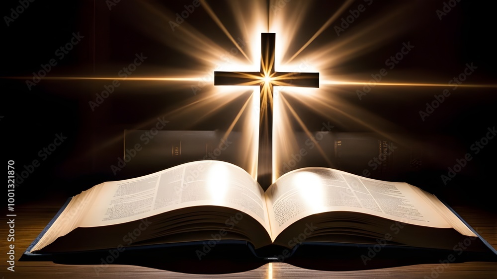 A cross with book A cross with book