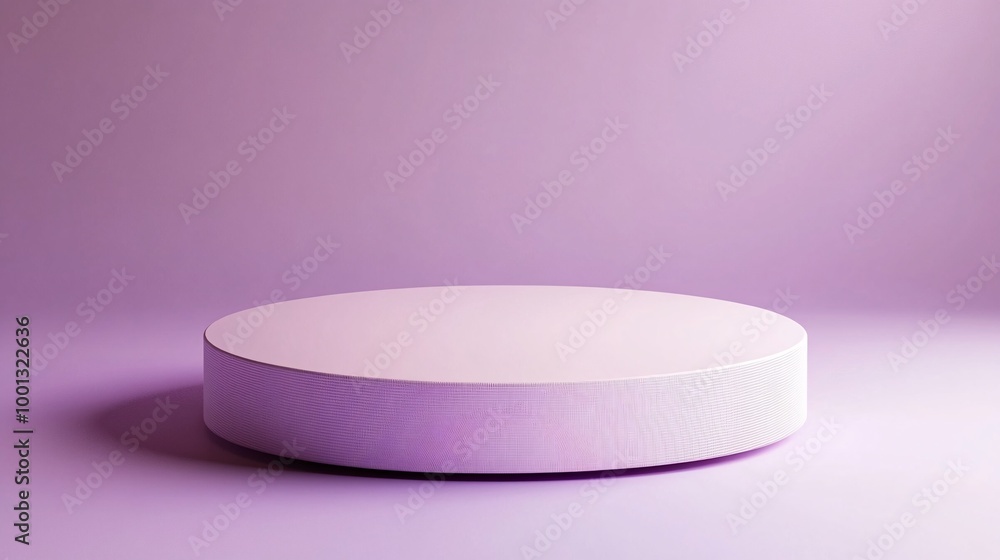 Round platform, purple backdrop Round platform, purple backdrop