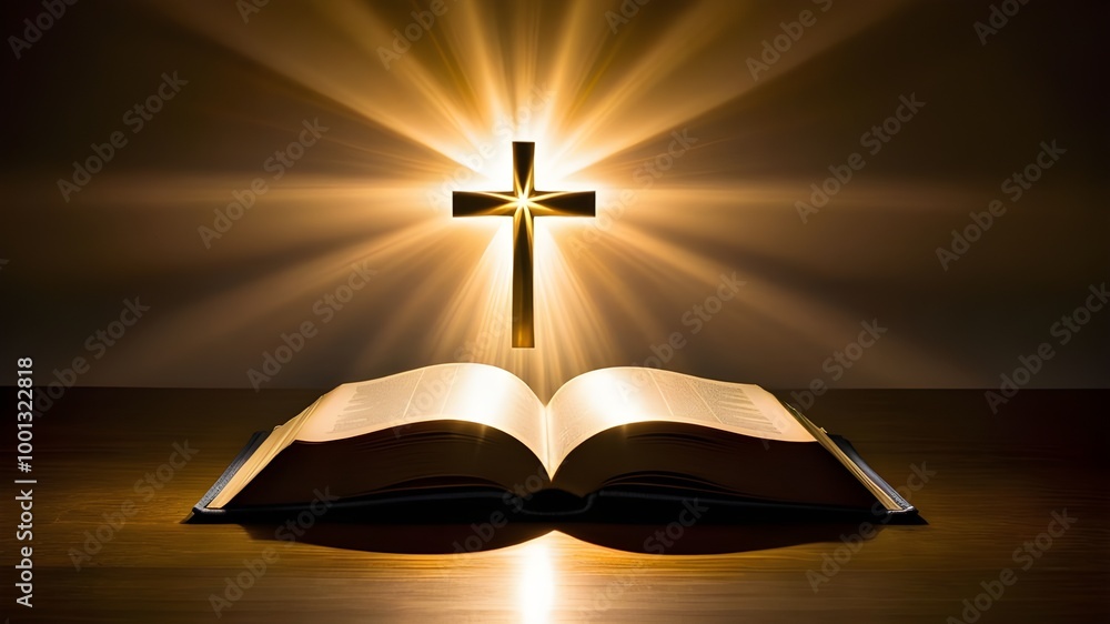 A cross with book A cross with book