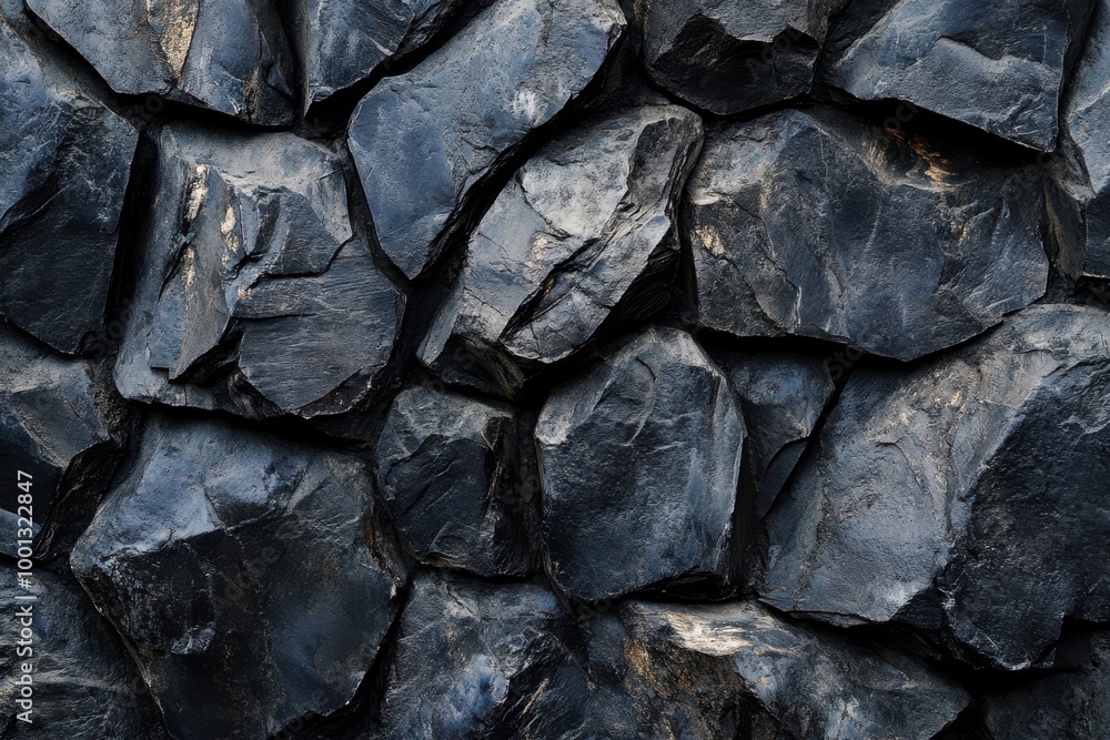 Dark gray stone wall background with an aged texture Dark gray stone wall background with an aged texture