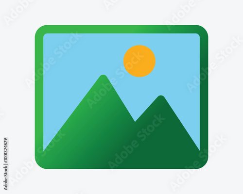 Image Gallery Icon. Picture icon vector isolated on white background. Picture vector icon. photo gallery icon vector. Photo album icon. Image gallery symbol.
