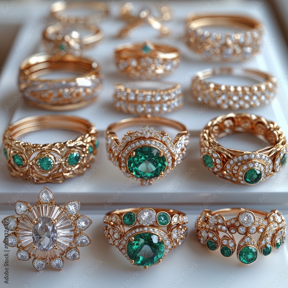 Delicate Jewelry Collection Featuring Rings, Bracelets, Brooches and More Delicate Jewelry Collection Featuring Rings, Bracelets, Brooches and More