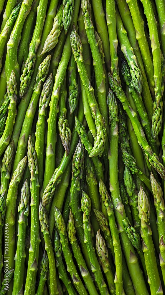Fototapeta premium Fresh asparagus on textured background