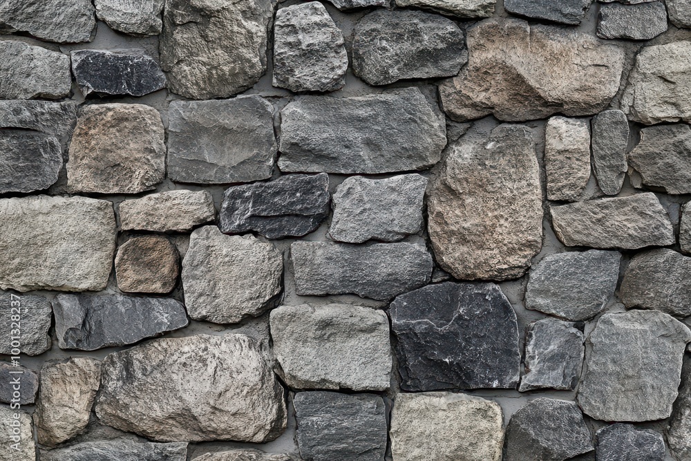 Dark gray stone wall background with an aged texture Dark gray stone wall background with an aged texture