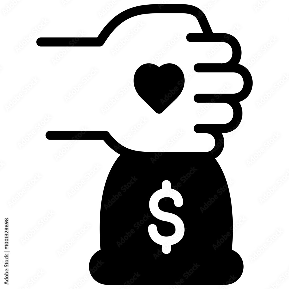 money bag icon illustration design with outline money bag icon illustration design with outline