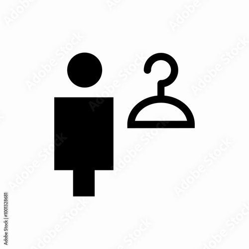 changing room icon sign vector