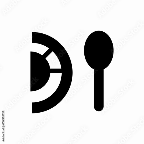 dining meal icon sign vector