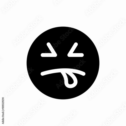 sad emotion icon sign vector