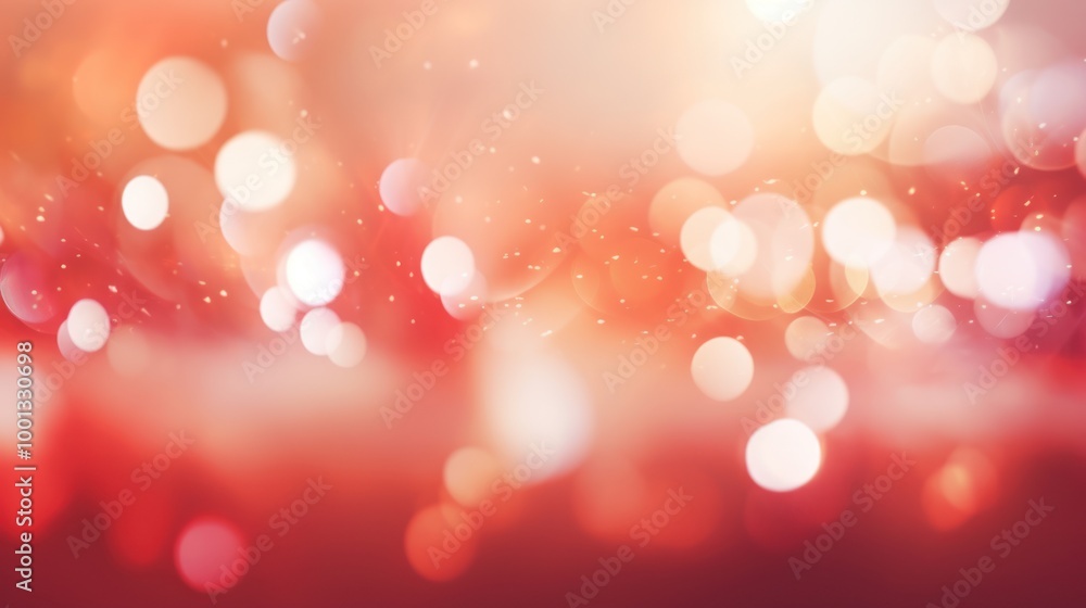 Sparkling Red Bokeh Lights Background. Festive Holiday Abstract Texture Sparkling Red Bokeh Lights Background. Festive Holiday Abstract Texture