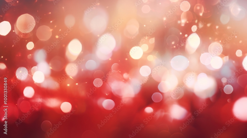 Sparkling Red Bokeh Lights Background. Festive Holiday Abstract Texture Sparkling Red Bokeh Lights Background. Festive Holiday Abstract Texture