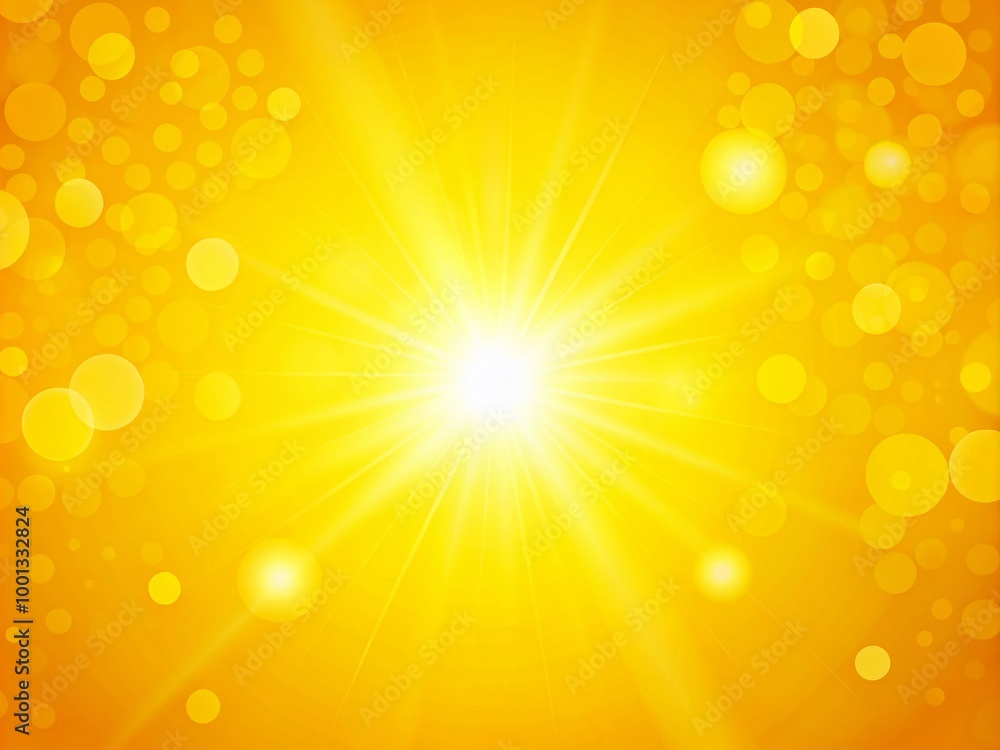 Obraz premium Vibrant yellow background with subtle gradient effect, perfect for designs requiring a bright, cheerful, and sunny