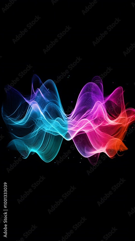 Audio Waves Frequency, Colorful Graphics on Black Background, Abstract Image, Texture, Pattern Background, Wallpaper, Cover and Screen of Smartphone, PC, Laptop, 9:16 and 16:9 Format Audio Waves Frequency, Colorful Graphics on Black Background, Abstract Image, Texture, Pattern Background, Wallpaper, Cover and Screen of Smartphone, PC, Laptop, 9:16 and 16:9 Format