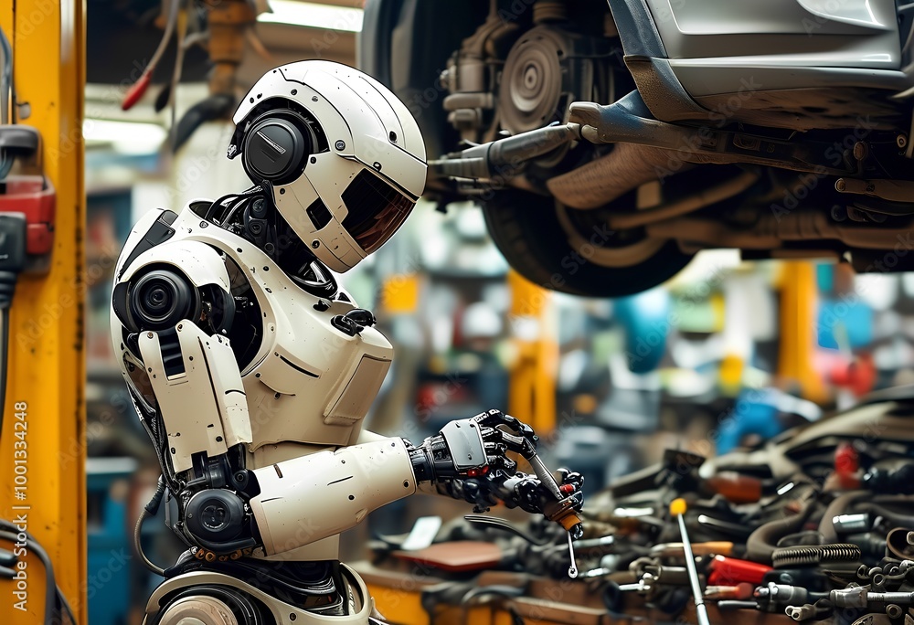 Fototapeta premium robot studio