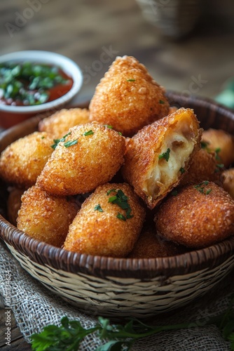 Wallpaper Mural  Pão de Queijo: Small, cheesy, chewy bread rolls made from cassava flour and cheese. Torontodigital.ca