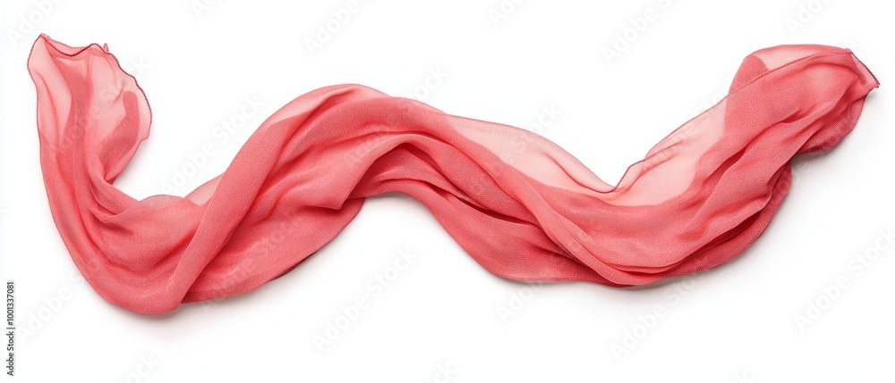 Scarf on solid white background, single object Scarf on solid white background, single object
