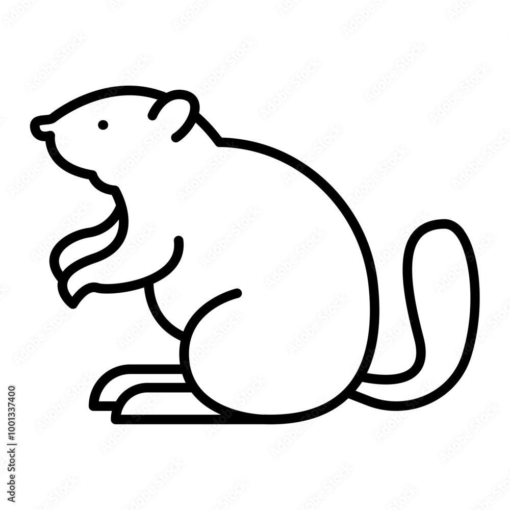 Beaver outline icon Beaver outline icon