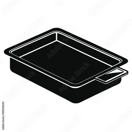 Baking Sheet vector silhouette