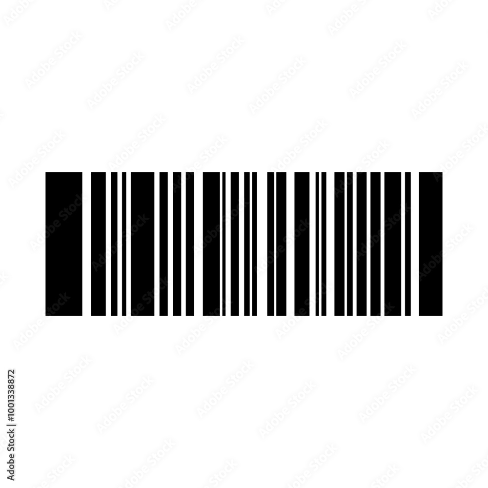 Simple barcode isolated on white background. Simple barcode isolated on white background.